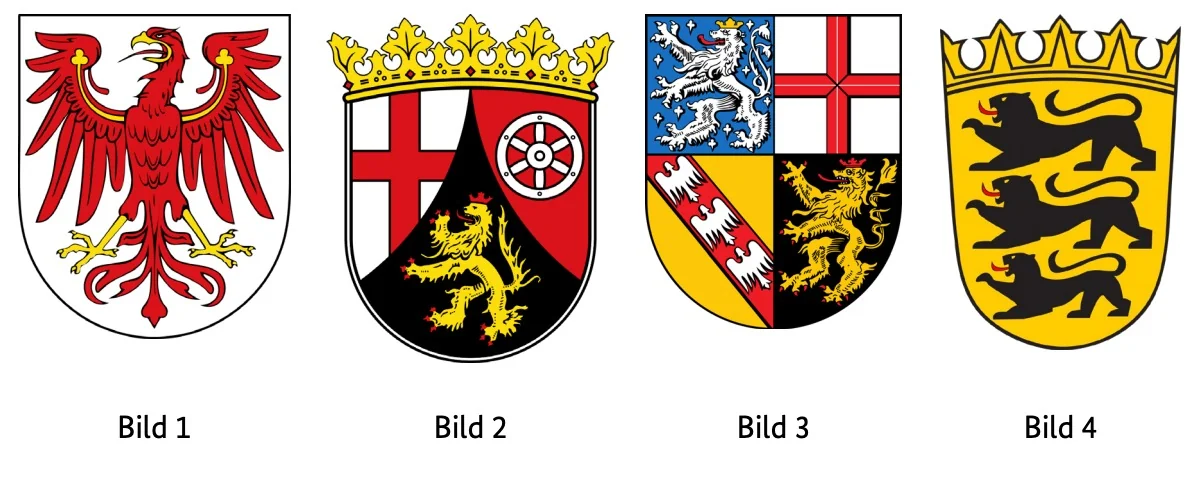 Brandenburg, soru 1 için görsel: Hangi arma Brandenburg eyaletine aittir?