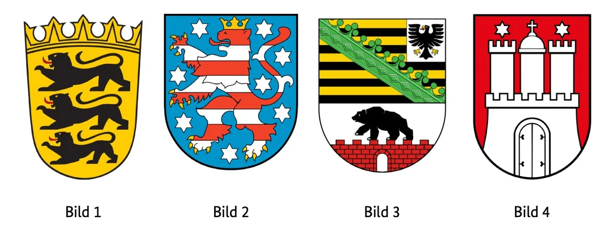 Baden-Württemberg, soru 1 için görsel: Hangi arma Baden-Württemberg eyaletine aittir?