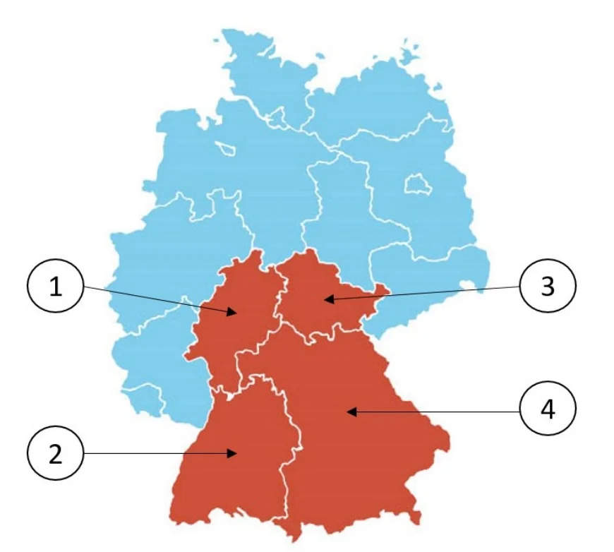 Bayern, soru 8 için görsel: Bavyera hangi eyalettir?