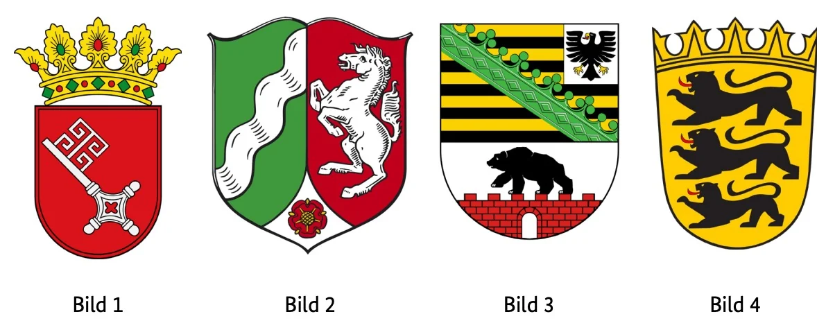Nordrhein-Westfalen, soru 1 için görsel: Hangi arma Kuzey Ren-Vestfalya eyaletine aittir?