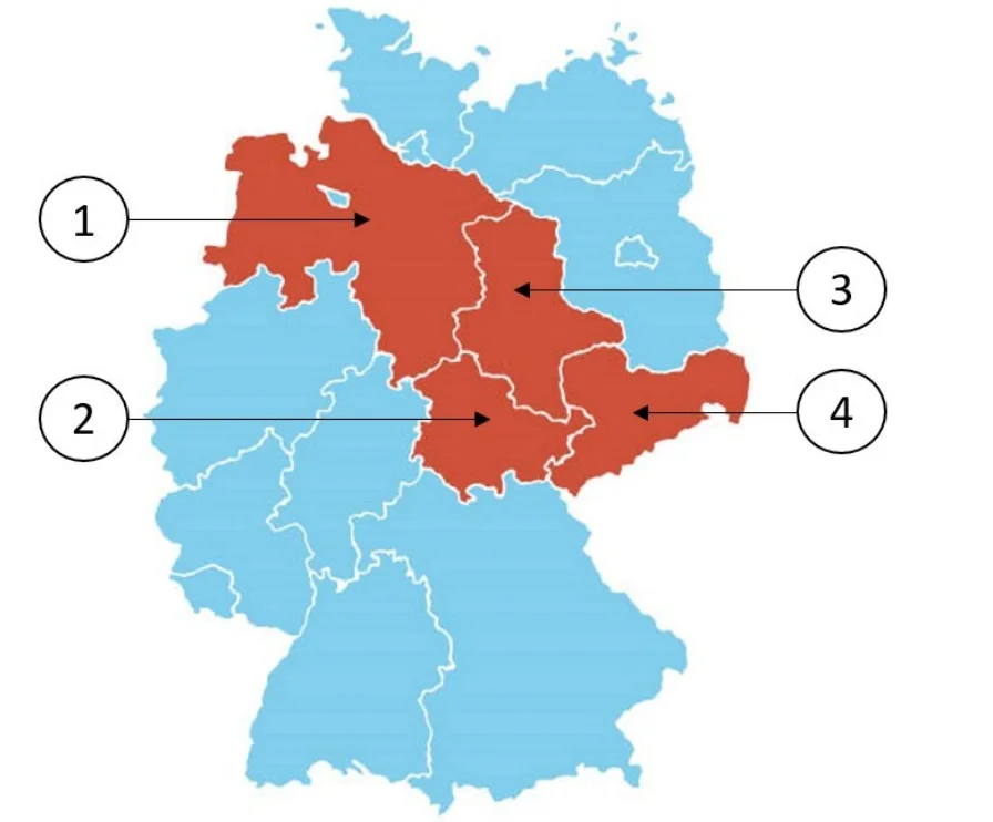 Sachsen-Anhalt, soru 8 için görsel: Saksonya-Anhalt hangi federal eyalettir?