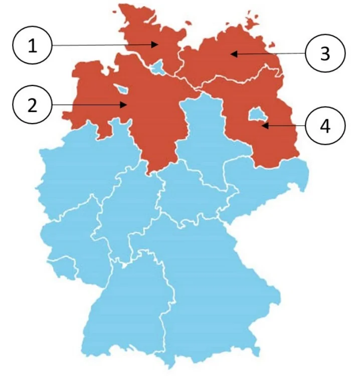 Schleswig-Holstein, soru 8 için görsel: Schleswig-Holstein hangi federal eyalettir?