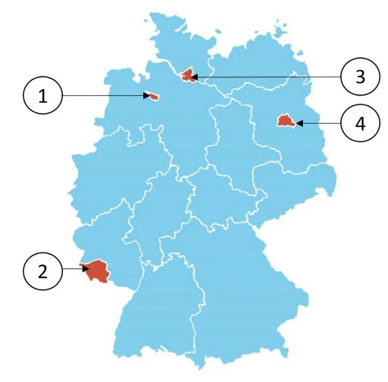Saarland, soru 8 için görsel: Saarland hangi federal eyalettir?